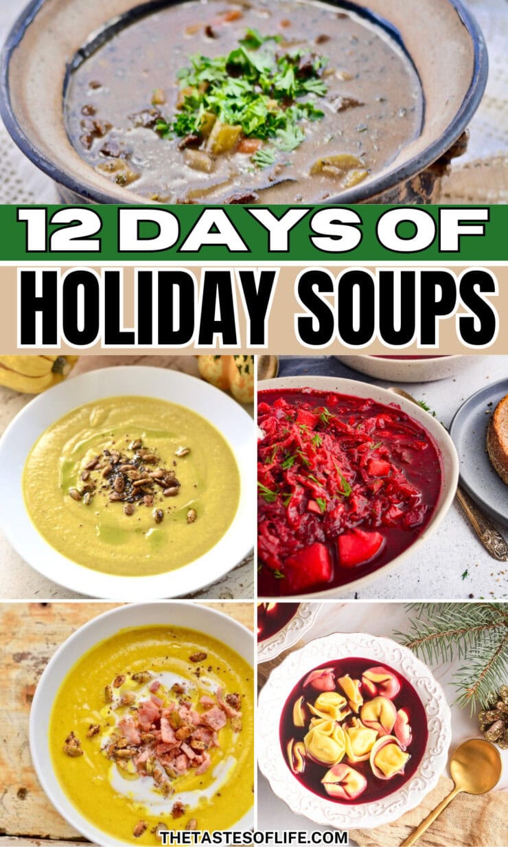 Roundup Image for 12 Days of Holiday Soups 