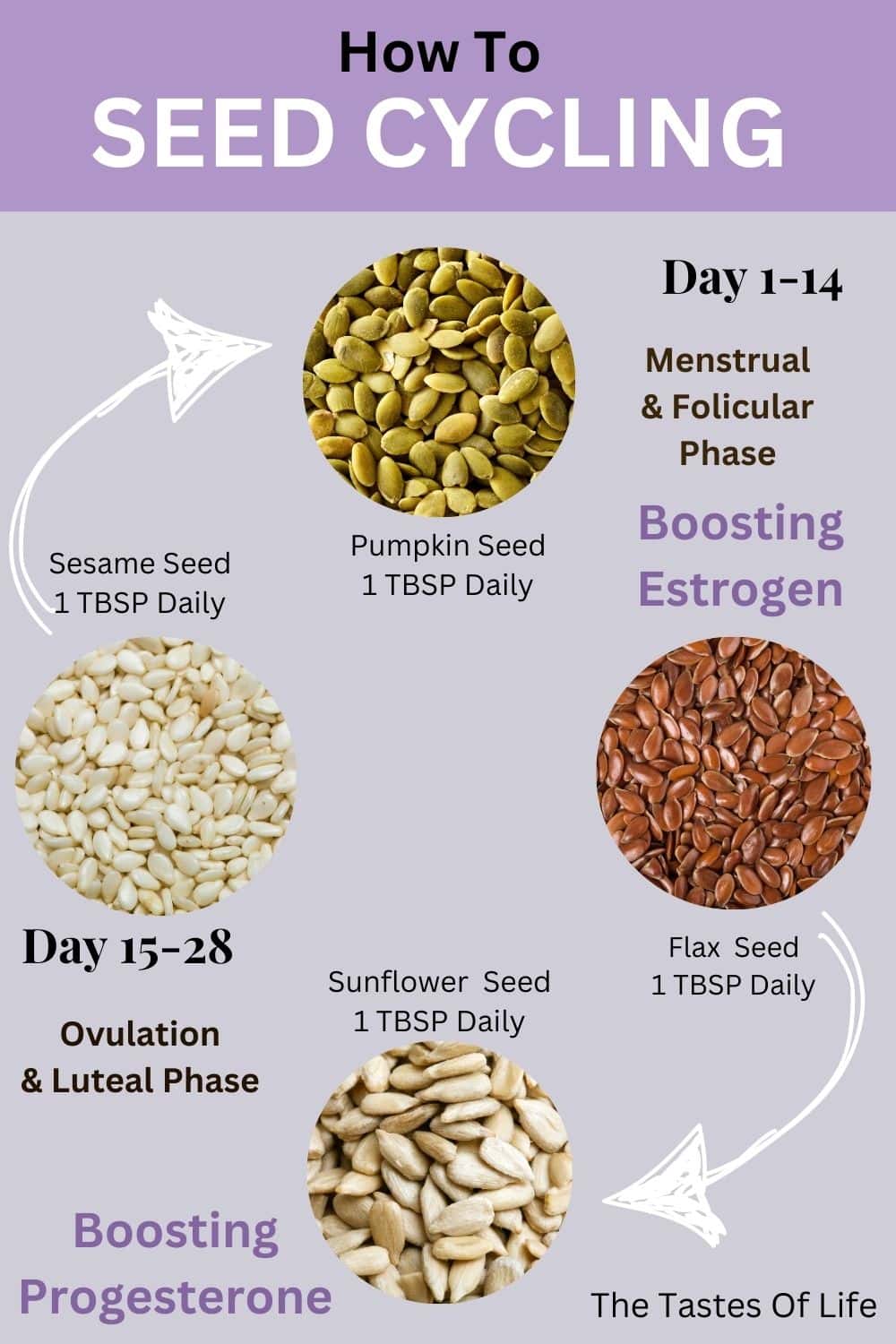 Seed Cycling for Hormonal Balance | The Tastes of Life Holistic Cooking ...