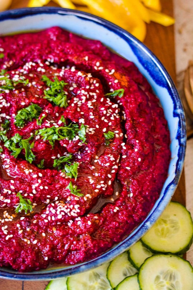 How to Make Creamy Roasted Beet Hummus