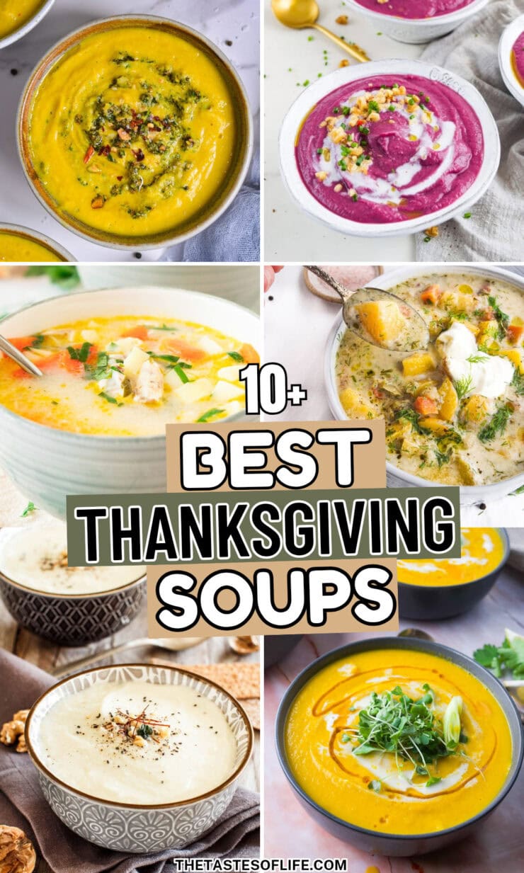 Roundup Image for Best Thanksgiving Soups