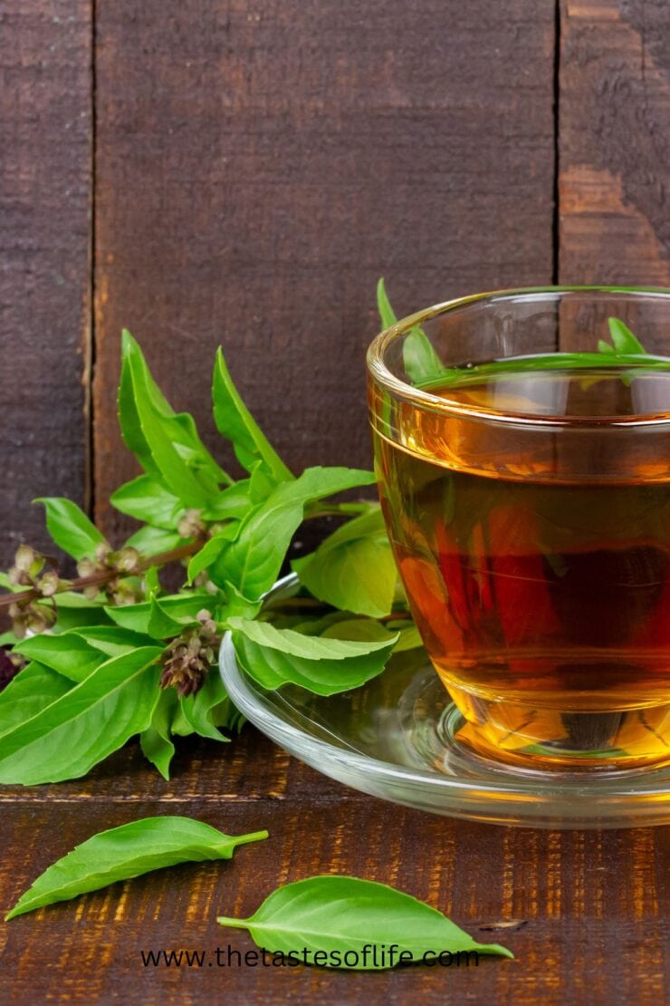 Holly basil tea to reduce cortisol