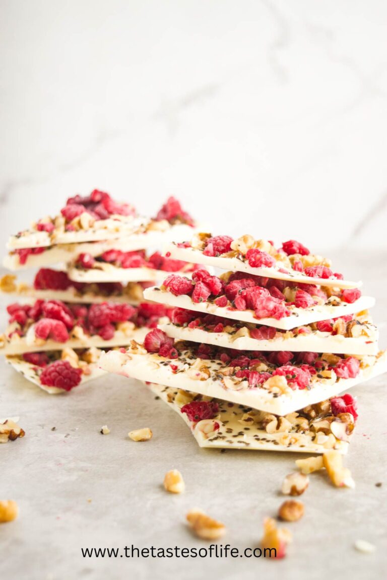 White Chocolate Bark With Freeze-Dried Raspberries