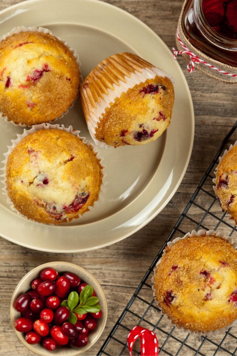 Easy Orange Cranberry Superfood Muffins