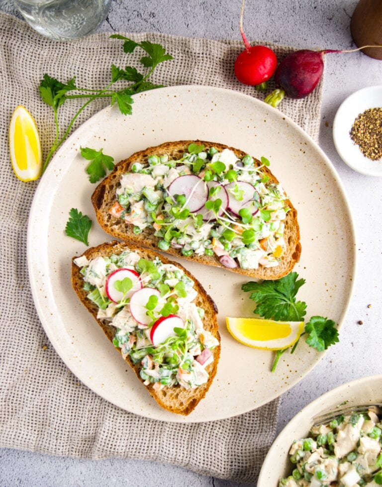 Creamy Spring Chicken Salad with Mayo