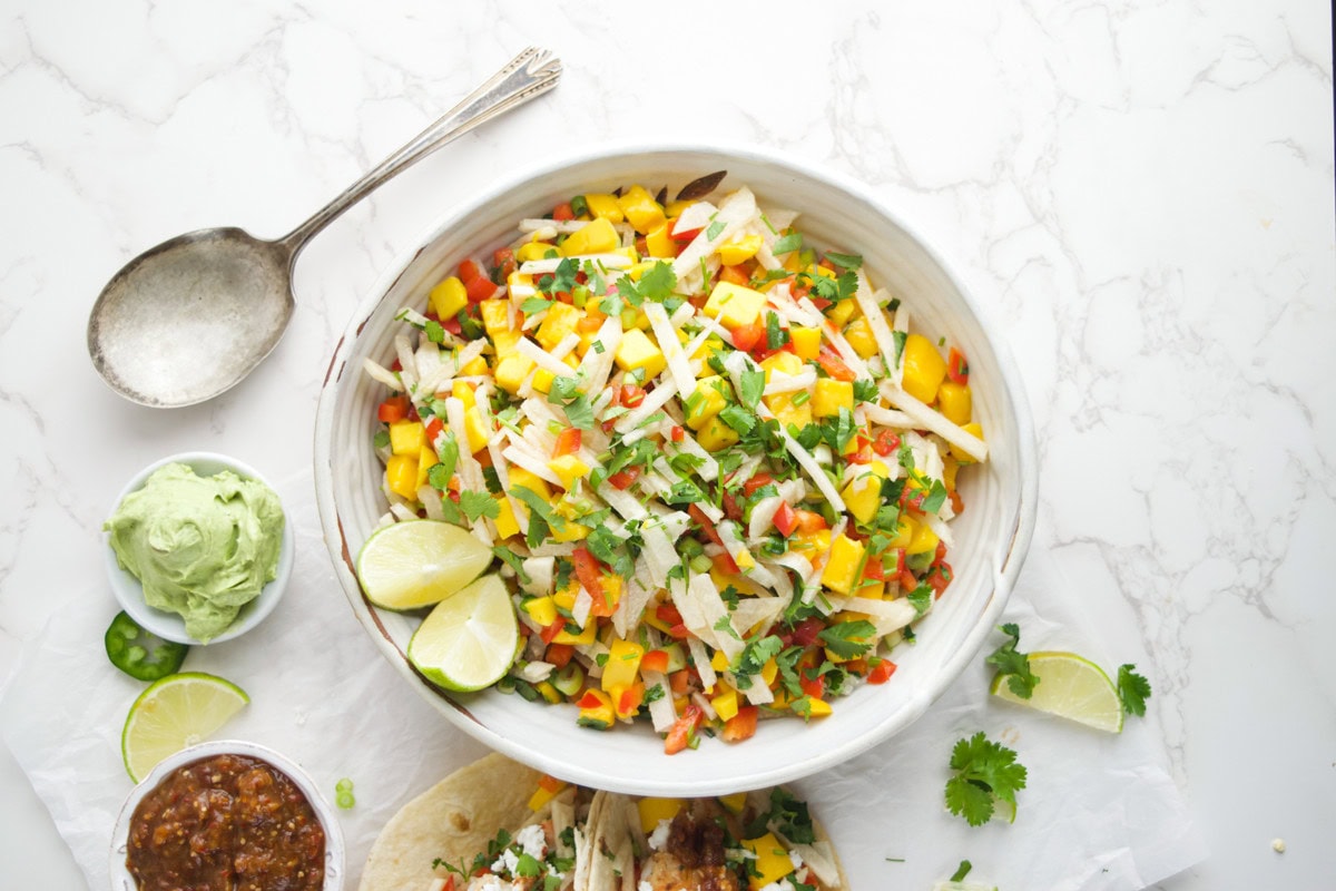 Mexican Jicama Mango Salad
