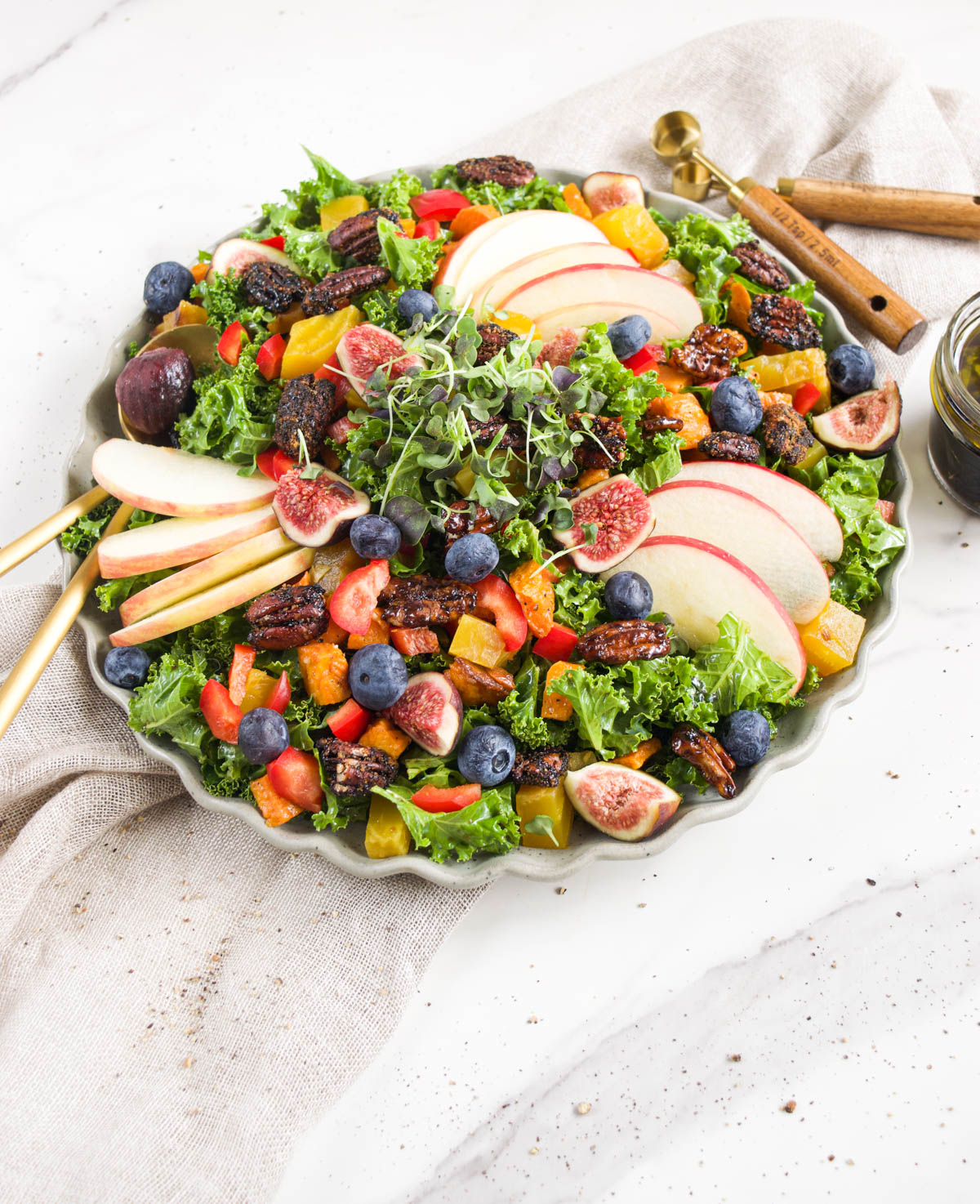 Fall Harvest Salad With Figs and Candied Pecans