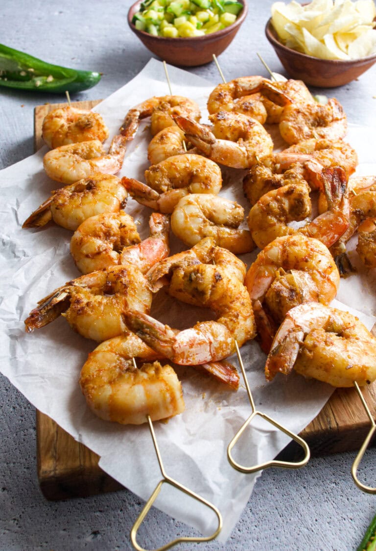 Spicy Shrimp Skewers