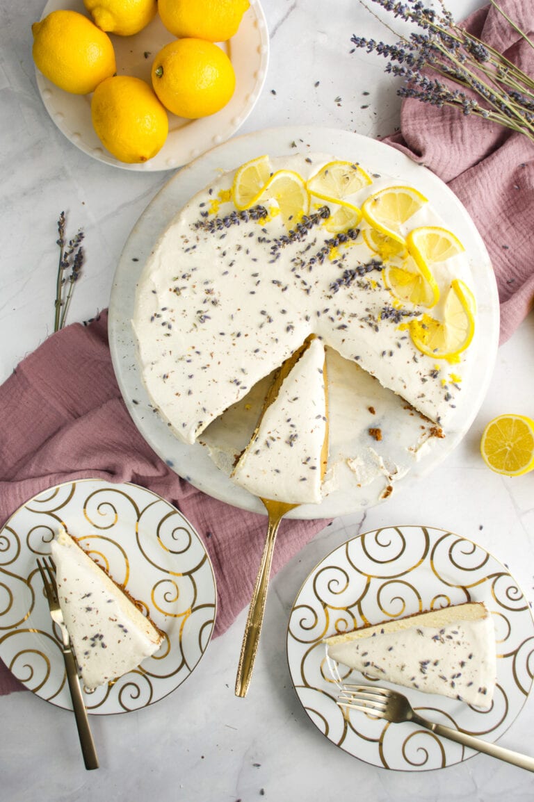 Lavender Lemon Cheesecake