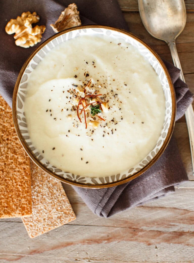 Creamy Roasted Cauliflower Soup Recipe