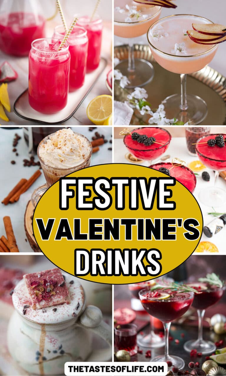 Roundup Image for Festive Valentine’s drinks