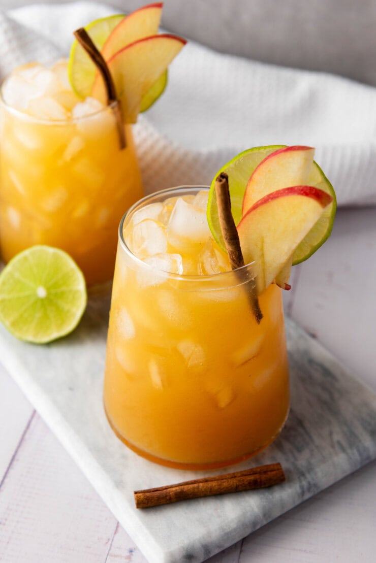 Sparkling Apple Cider Ginger Mocktail