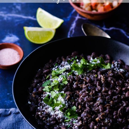Authentic Mexican Black Beans Recipe (Frijoles Negros)