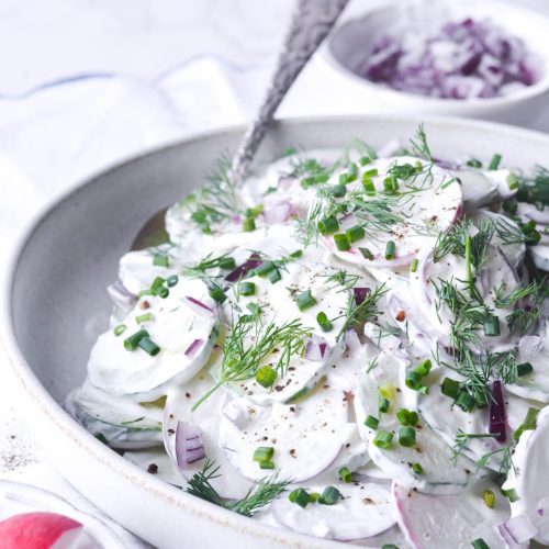 Mizeria - Polish Cucumber Salad In Sour Cream Recipe