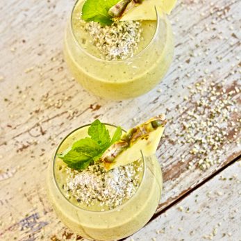 Nettle Infused Pineapple Smoothie For Balanced Hormones