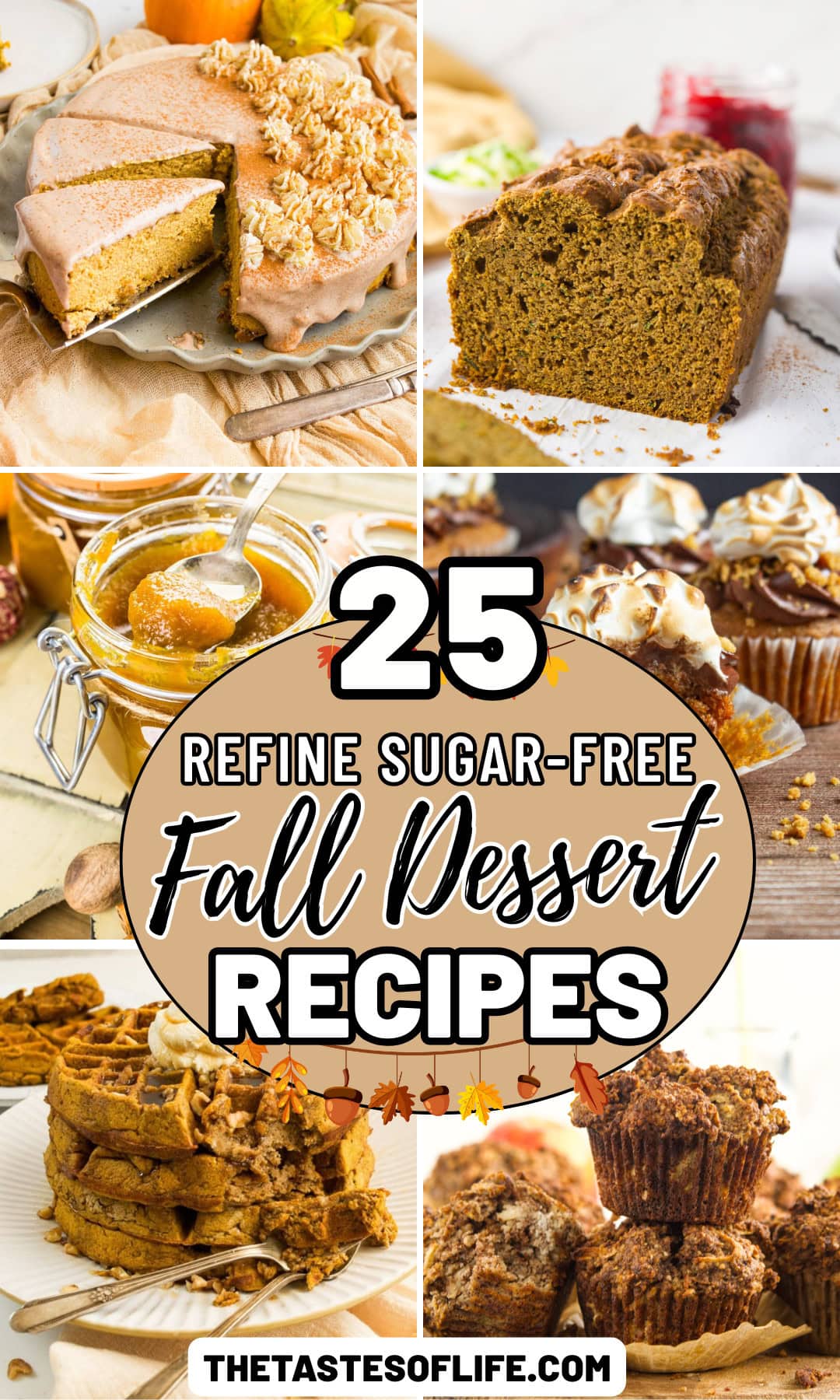 Roundup Image for Refine Sugar-Free Fall Desserts Recipes