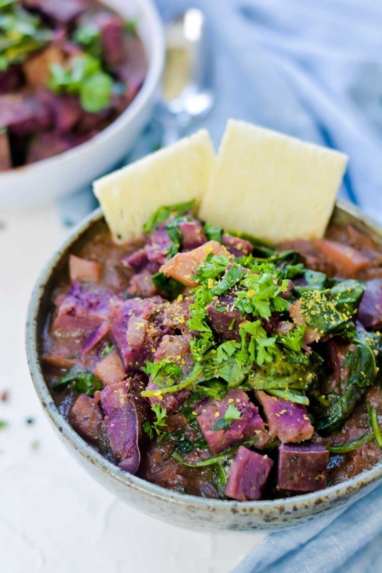How to Make Purple Sweet Potato Soup