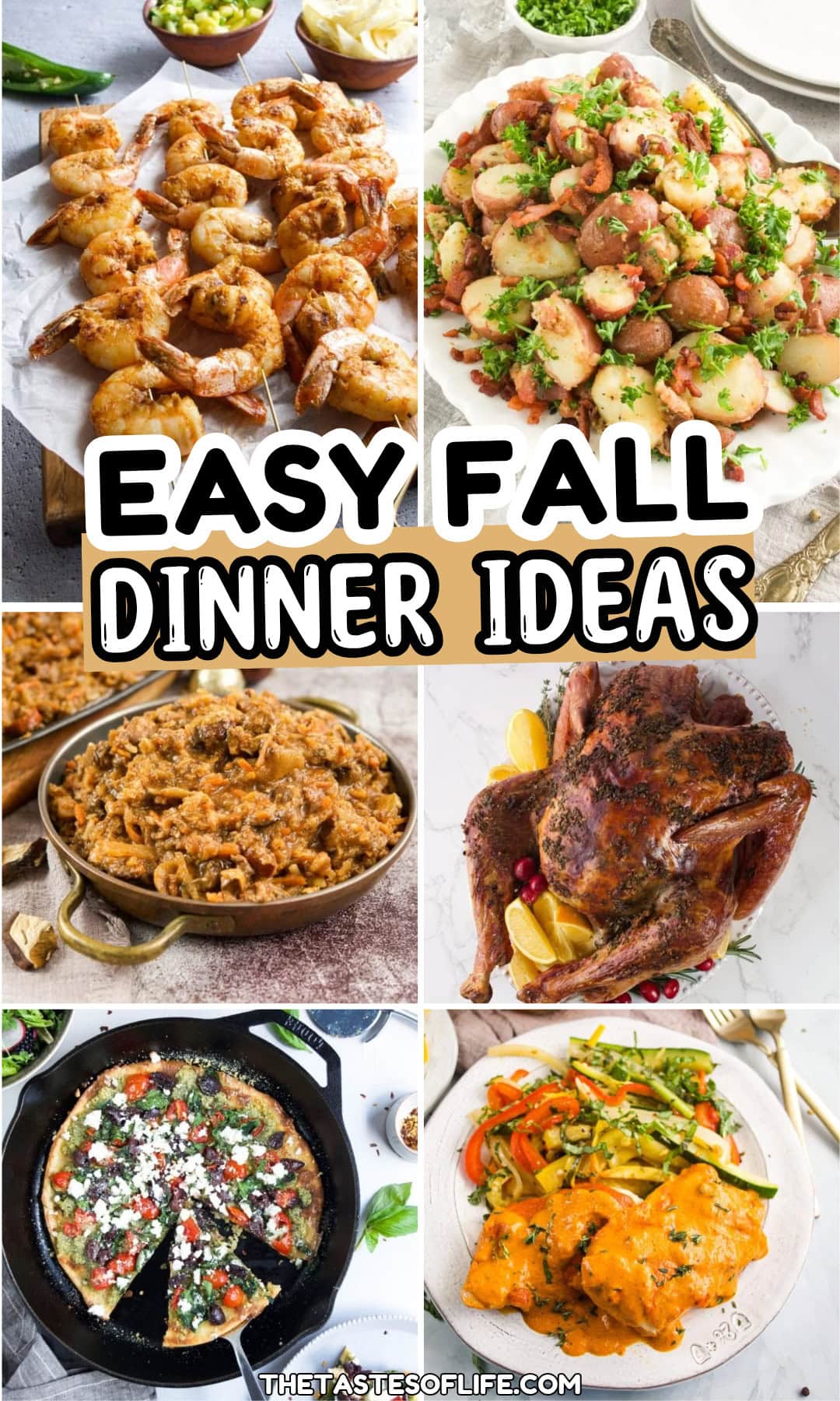 Roundup Image for Easy Fall Dinner Ideas