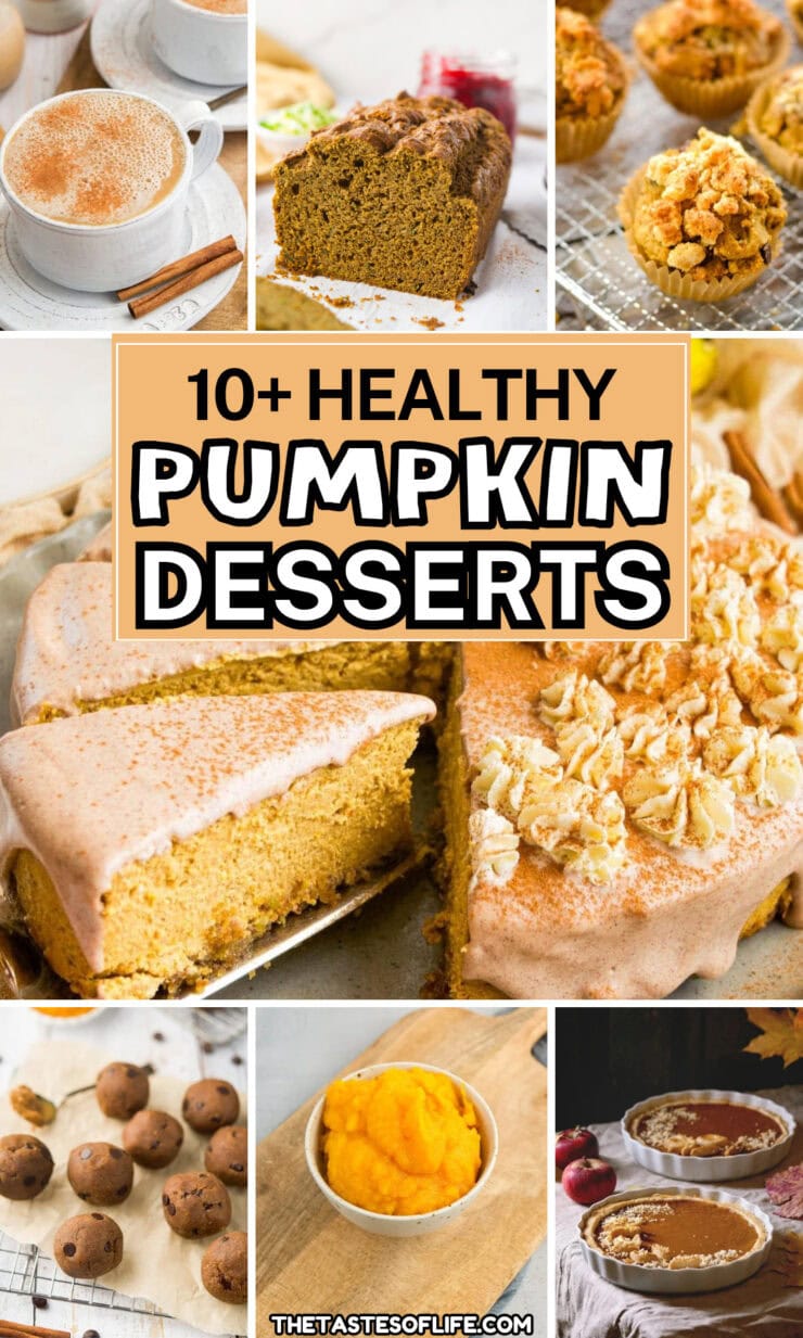 Roundup Image for Healthy Pumpkin Desserts