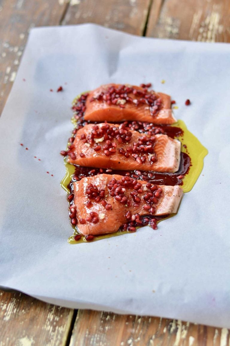 Healthy Pomegranate Salmon