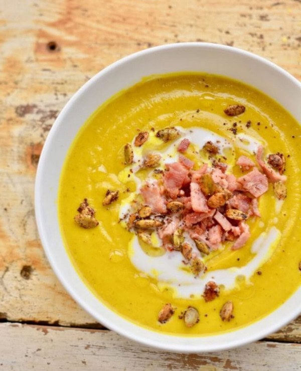 Roundup Image for Fall Creamy Soup Recipes 