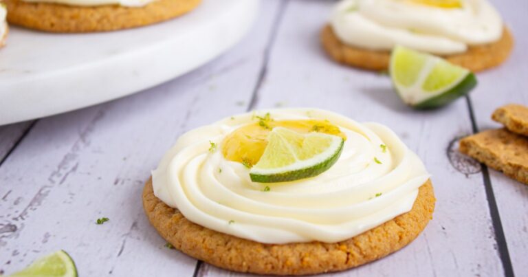 Gluten-Free Crumbl Key Lime Pie Cookies