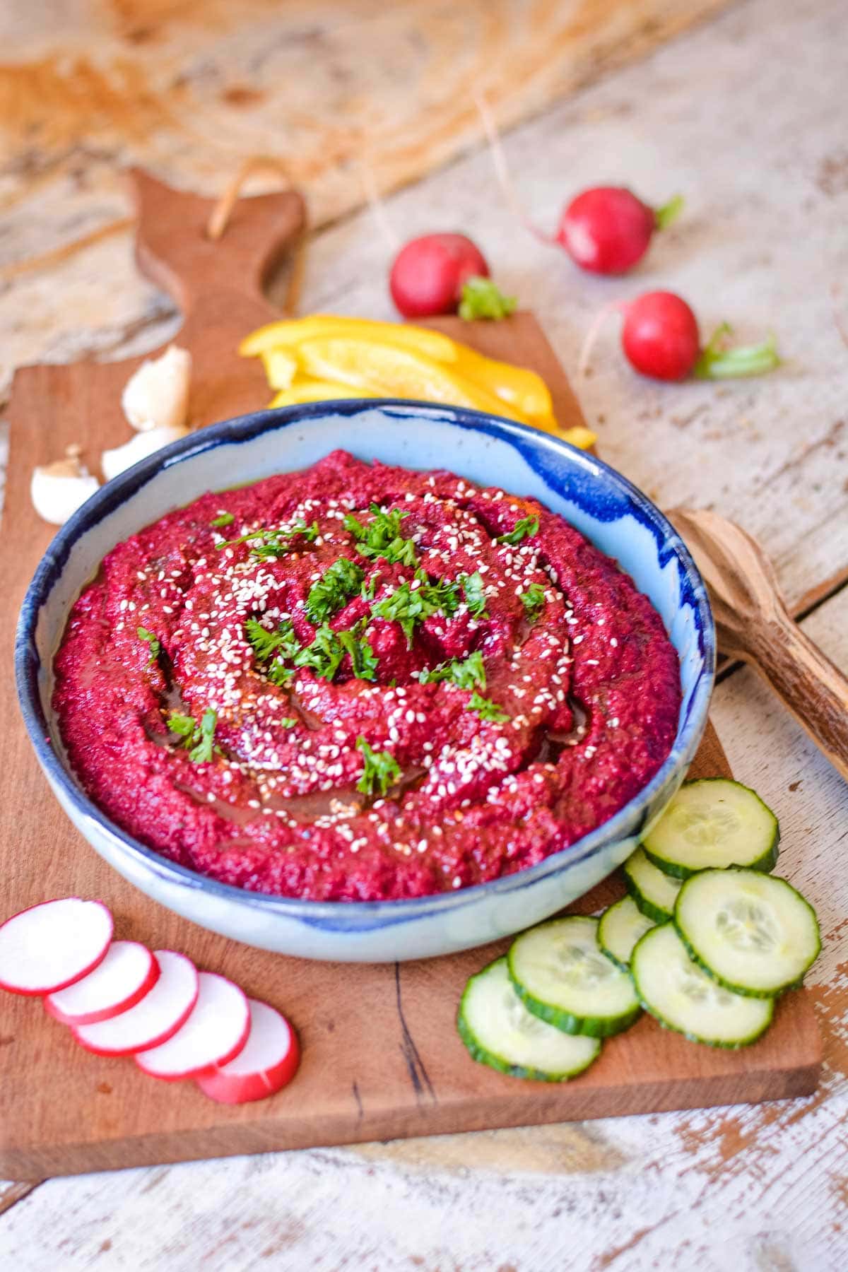 How to Make Creamy Roasted Beet Hummus The Tastes of Life Holistic